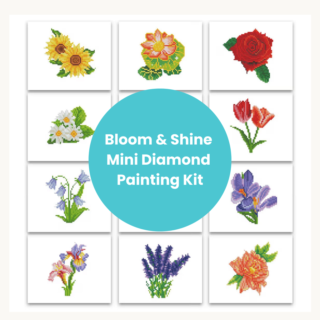 Bloom and Shine Set -  Diamond Painting Mini Kits (12 Designs)