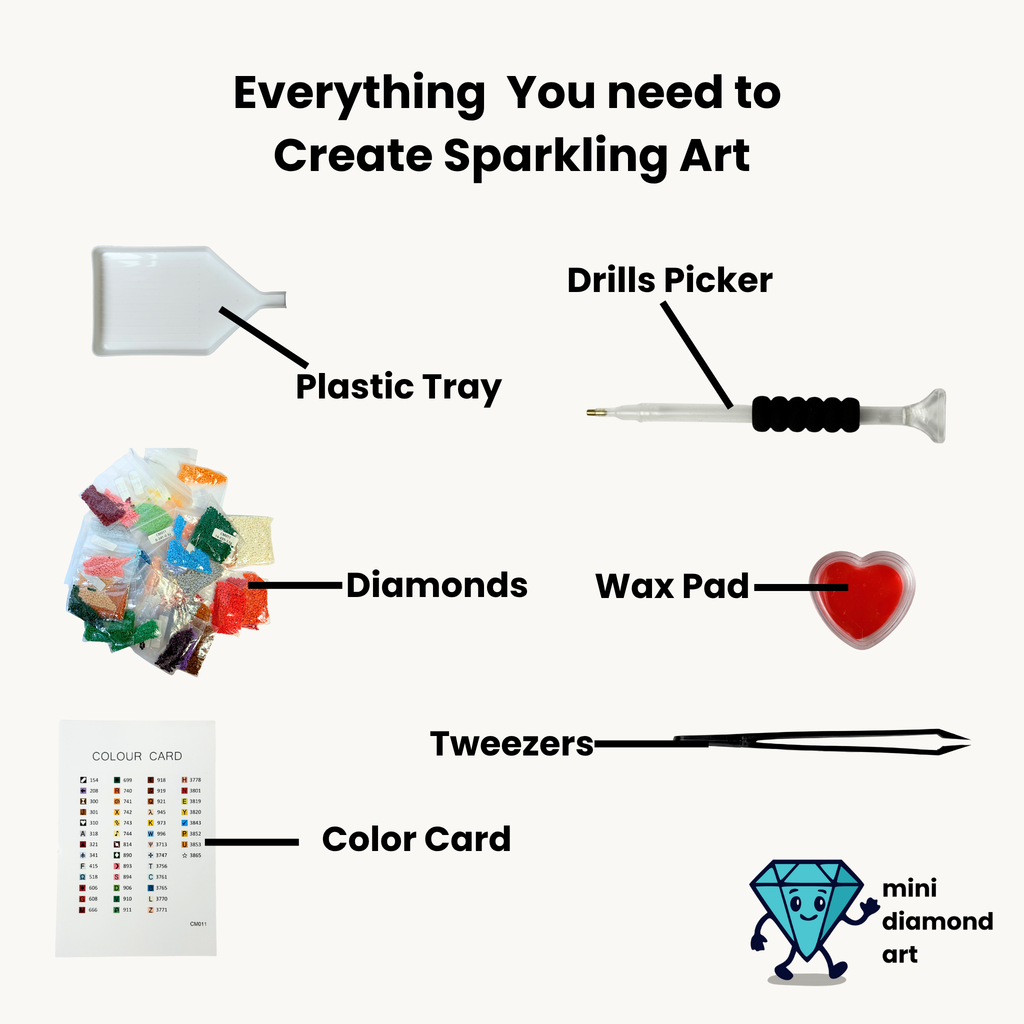 Fruits Set -  Diamond Painting Mini Kits (12 Designs)