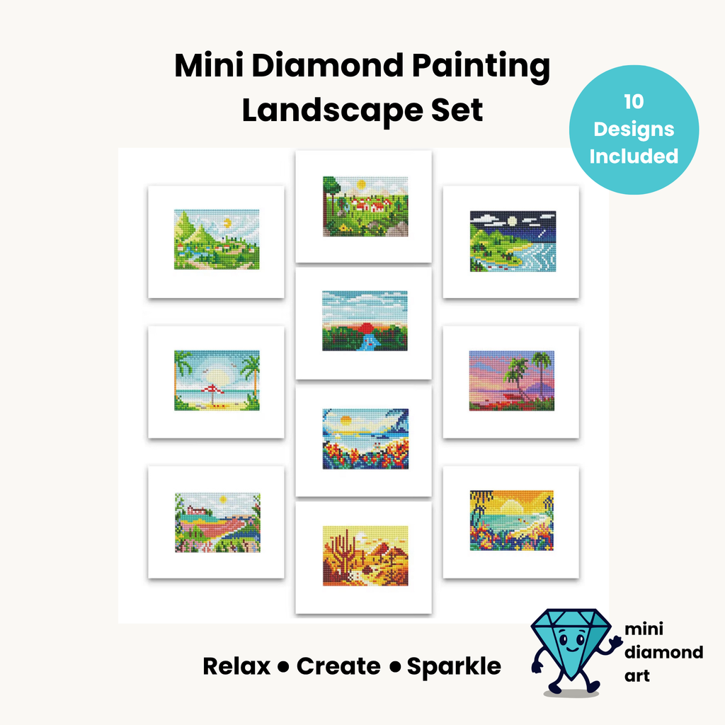 Landscape Set -  Diamond Painting Mini Kits (10 Designs)